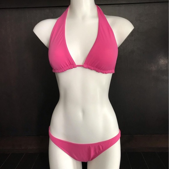 Billabong surf rose pink reversible top bikini set - Picture 2 of 11